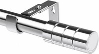 Gardinenstange Ausziehbar Edelstahl Verstellbare LäNge 84-150Cm 25Mm Silber