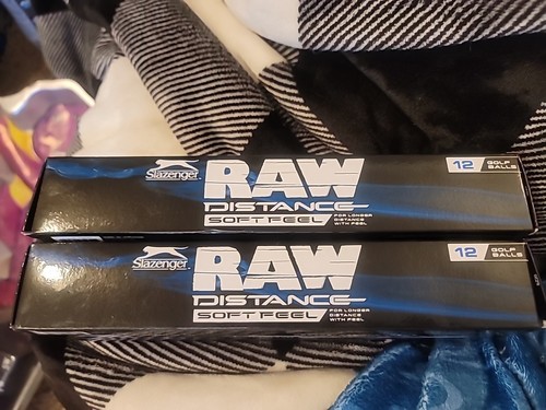 Slazenger Raw Distance Soft Feel 12 Golf Balls Per Box 2 Boxes 24 Total New - Picture 4 of 6