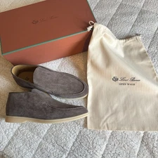 Loro Piana Men’s Open Walk Suede Ankle Boots