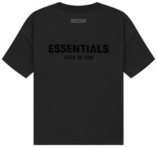 Essentials Fear of God ESSENTIALS Men's Black Logo T-Shirt M Cotton Crew