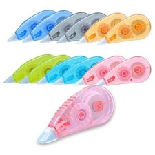White Correction Tape, 12Pack   13.13ft for School Office  Tear-Resistant