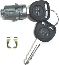 NEW CHEVY OEM Single Door Lock Cylinder W/2 OEM BOWTIE LOGO KEYS-706592 + 598007