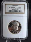 1968 S NGC 50C PF 68 ULTRA CAMEO KENNEDY HALF DOLLAR