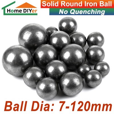 Solid Iron Balls 7-120mm Unhardened Pure Iron Round Balls Smooth Cast Iron Ball