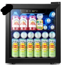 AUSEO JC-36 1.3 Cu.ft Beverage Refrigerator Cooler - 12 Bottle & 48 Can Mini