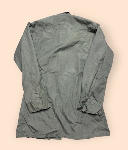 Vintage US Army Jungle Fatigue Poplin Military Jacket Vietnam Small Long Vtg - Picture 2 of 5