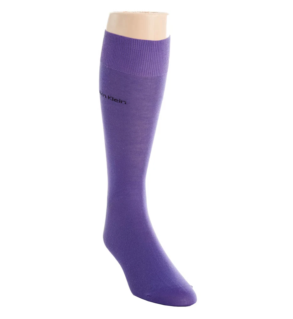 Calvin Klein ACL117 Giza Cotton Flat Knit Crew Sock