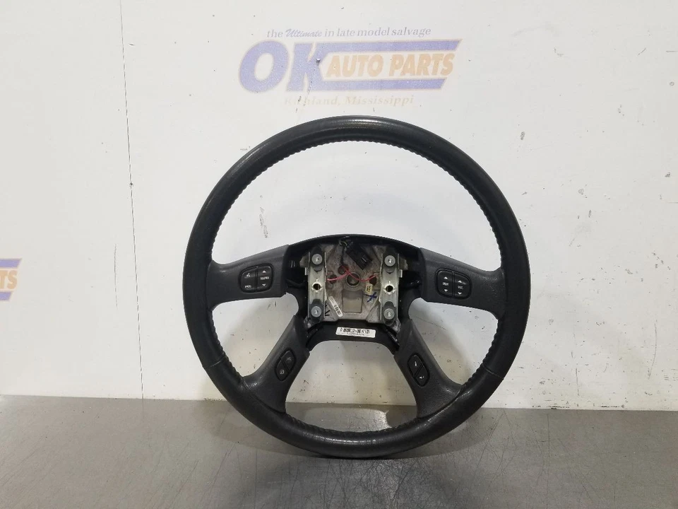 05 2005 VOLANTE CHEVY SILVERADO 1500 COURO PRETO - Imagem 2 de 4