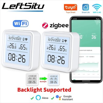 Tuya WIFI Smart Temperatur Luftfeuchtigkeit Sensor Hygrometer Thermometer Hintergrundbeleuchtung