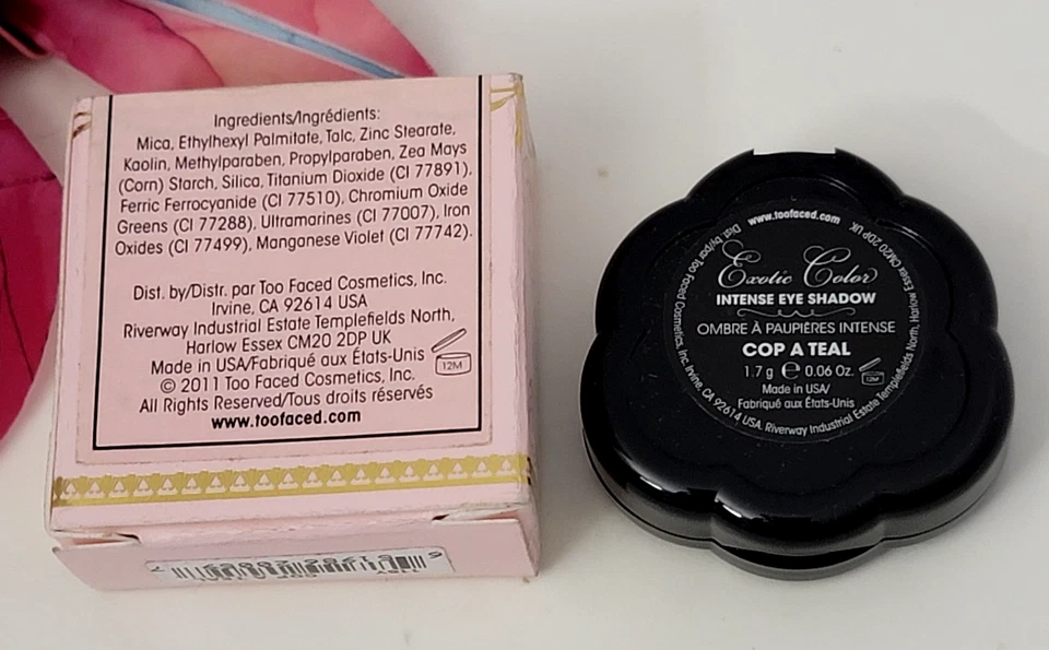 Too Faced Exotic Color Intense Eye Shadow 0.06 oz / 1.7 g COP A TEAL - Image 3 of 3