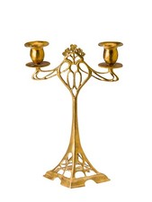 Kerzenständer Leuchter 28cm Kerzenleuchter Antik-Jugendstil-Stil candlestick