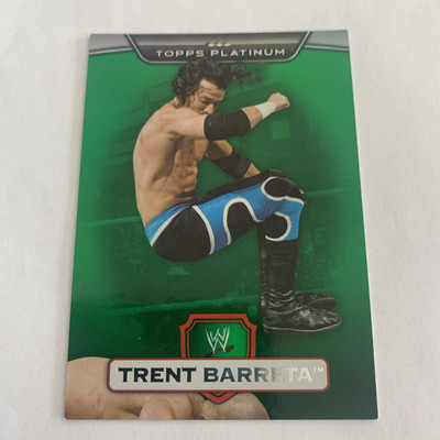 2010 Topps Platinum WWE Green /499 Trent Barreta #86 Rookie RC