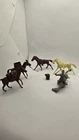 Vintage Marx Blue & Gray Playset Horse Lot *RARE FIGURES*