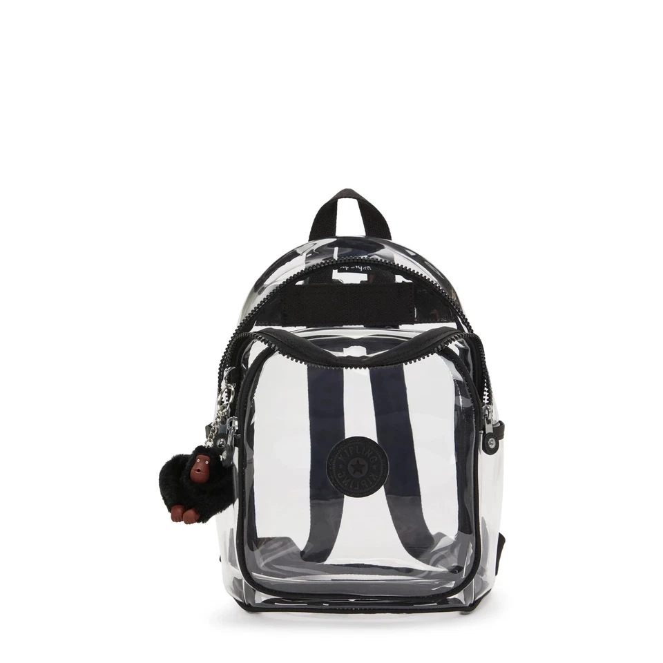 Kipling Jacinta Clear Backpack Jet Black Fun - Image 3 of 4