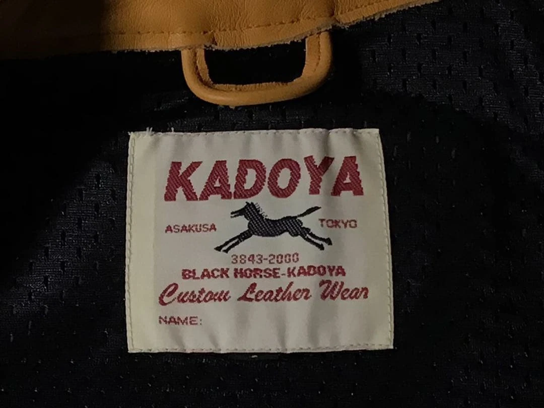 KADOYA BLACK HORSE Custom Order Riders Jacket S Size - product detail image 8