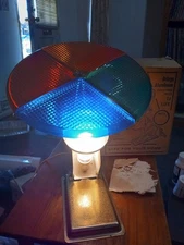 Vintage Spartus # 898 Rotating Christmas Tree Color Wheel Light w/box