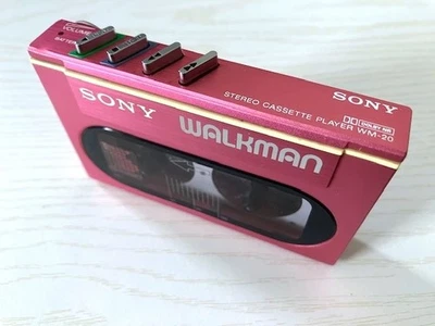 SONY　カセットウォークマン　WMー20 ピンク Sony Walkman WM-20 Pink Portable Cassette Player Vintage