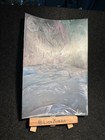 4x6 Original Northern Lights Full Moon Seascape Wax Painting  — photo 3