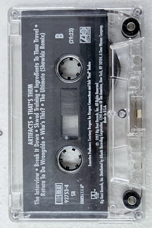 That's Them by The Artifacts Cassette Tape 1997 Big Beat Records - Image 4 of 4