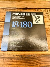 1 X Vintage Maxell Ud Plastic Take-up Reel 1/4" Tape W/box *nice!*