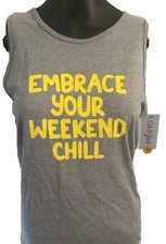 Cat  Jack EMBRACE YOUR WEEKEND TANK TOP Youth UNISEX Shirt Sz LARGE YOUTH New