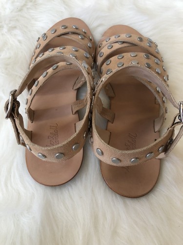 Loeffler Randall Women's Karin Studded Suede Flat Sandals Retail $295 size 7 - Picture 5 of 12