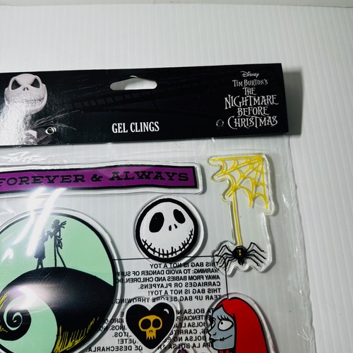 Nightmare Before Christmas Disney Gel Window Clings Jack Skellington Sally 2024 - Picture 18 of 24