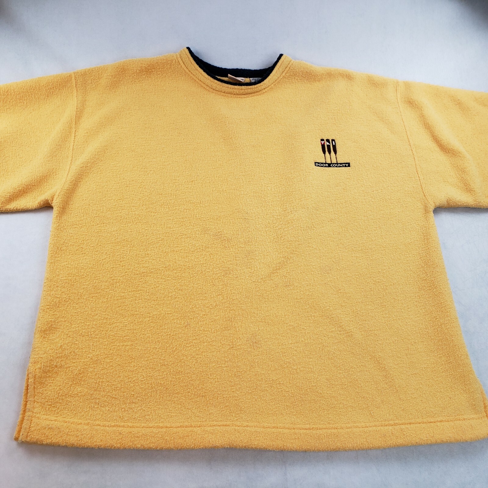 FILA Felpa North Shore Trading Terry vintage anni 90 Door County Regatta Canottaggio XL