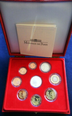2004 MONACO Principate FRANCE rare set EURO 9 coins UNC/GEM