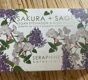 sakura and sage vegan eyeshadow and blush palette