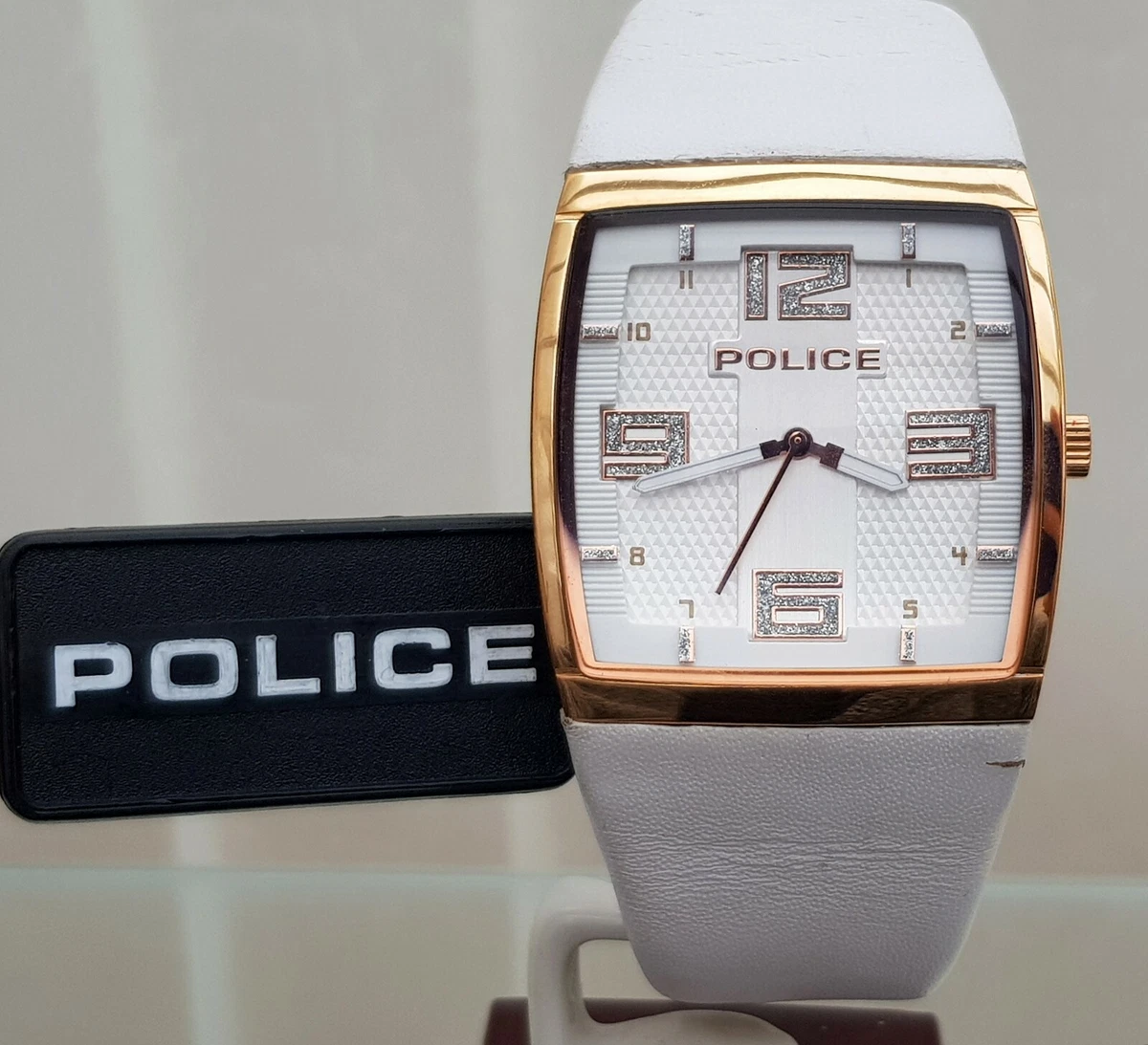 Reloj police cuadrado sale