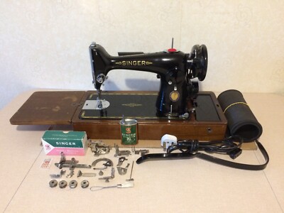 Vintage Singer 201K Heavy Duty elektrische Nähmaschine 1950 EG292110