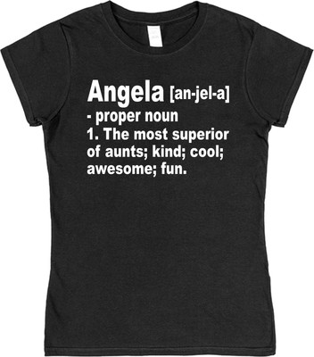 Personalisiertes T-Shirt (beliebiger Name) Wörterbuch Definition Überlegene Tante Nichte Neffe