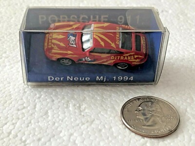 EURO MODELL PORSCHE 911 1:87 HO scale DER NEUE MJ 1994 RED DITRANS