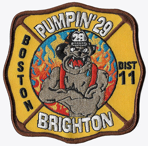 Boston Engine 29 District 11 Pumpin 29 Brighton NEW Boston Fire Patch ...