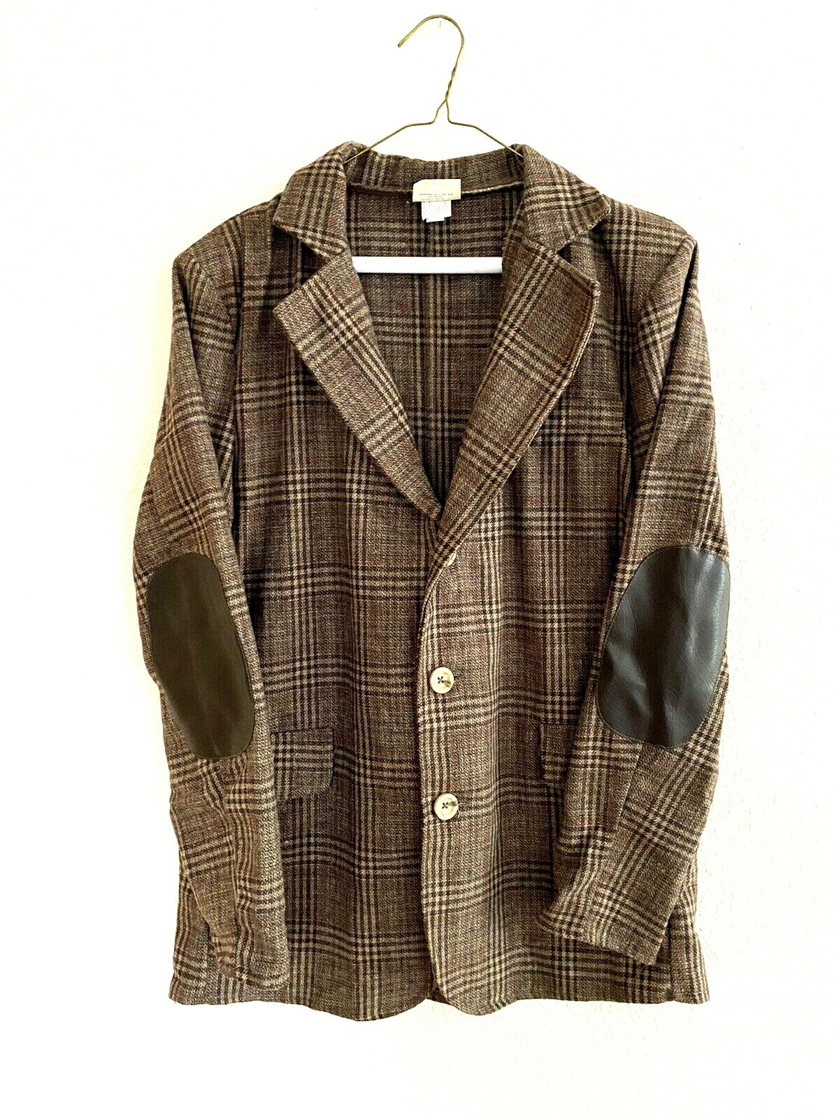Doctor Who BBC Brown Plaid Tweed Jacket Coat Small S/… Gem
