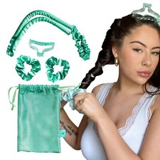 Cosmetics Heatless Curlers Satin Hair Curlers No-Heat Curls Includes Scrunchi...