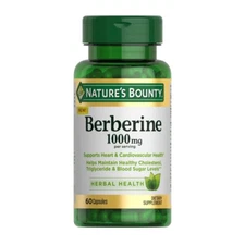 Nature's Bounty Berberine 1000mg 60 capsules