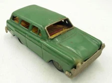 VINTAGE THE TINY GIANT SERIES FRICTION POWERED TIN GREEN OPEL CAR JAPAN RARE