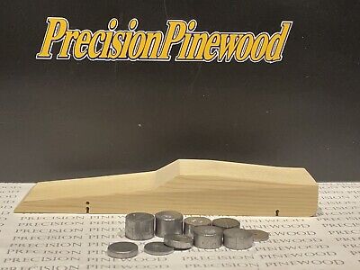 Straight Drilled Pre-cut Car Body with Weights Pinewood Derby Car