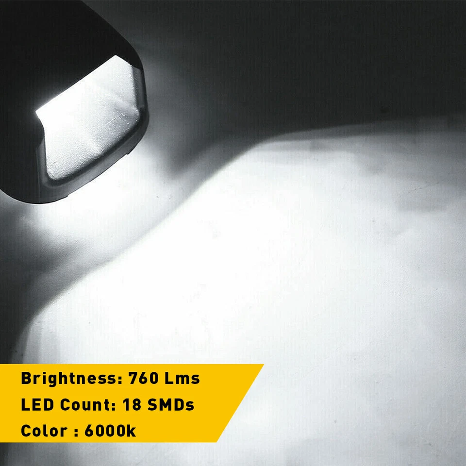 Luz de matrícula LED de 2 piezas para Nissan Titan Xterra Armada Frontier 2007-2019 Foto 2 de 4