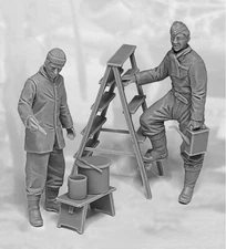 1/32 Die Cast Resin Figure Model Assembly Kit Resin Soldier DIY Kit Unassembled