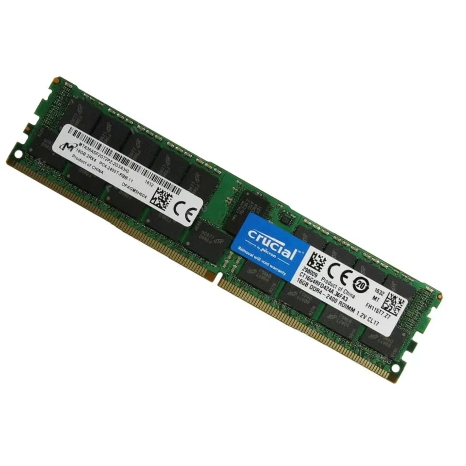 New 1/2/4pcs Crucial 16GB 2400MHz DDR4 ECC Registered Memory Ram CT16G4RFD424A - Image 4 of 4