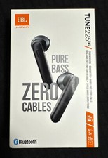 JBL Tune 225TWS True Bluetooth Wireless Earbud Headphones  Charging Case Black