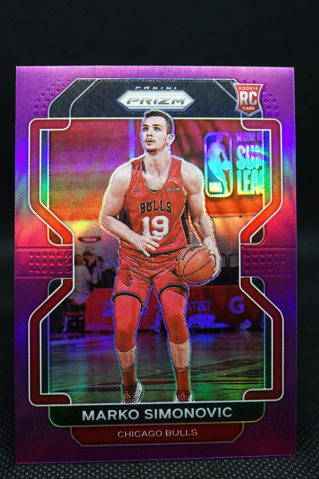 2021-22 NBA Panini Prizm Purple Marko Simonovic #166 ROOKIE 37/99  Bulls INVEST