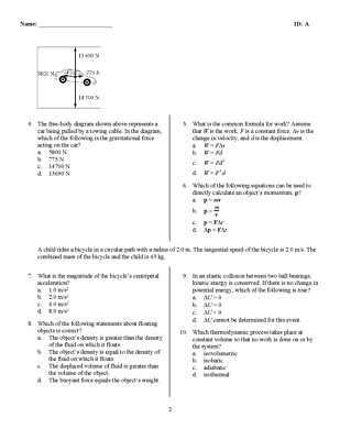 Physics ExamView Test Banks High School Science Grade 9 10 11 12 Schoology  | eBay