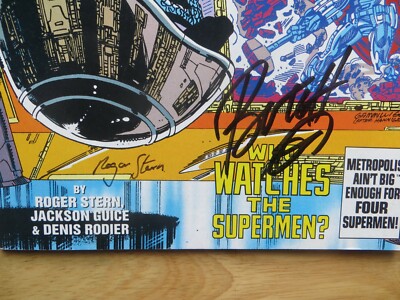 1993 SUPERMAN ACTION COMICS # 689 REIGN SIGNED 2X ROGER STERN