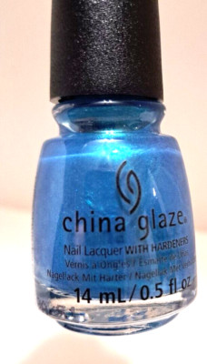China Glaze Nail Lacquer with Hardeners Mer-Made for Bluer Waters Full size