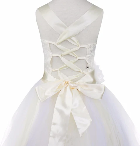 Flower Girl Dress Pageant Wedding Bridesmaid Formal Kids Party Princess Dresses - Picture 78 of 83