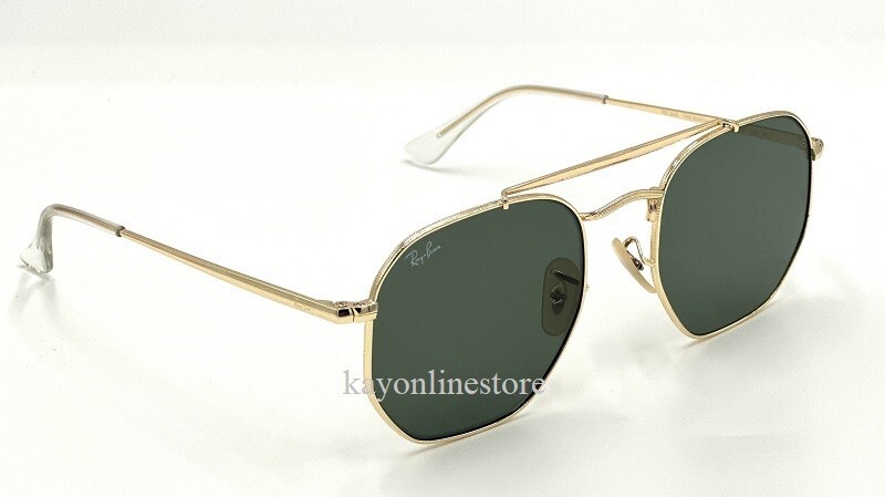 Ray Ban The Marshal Gold 3648 001 Green Classic Unisex Sunglasses - Main Image